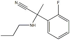  2-(2-fluorophenyl)-2-(propylamino)propanenitrile