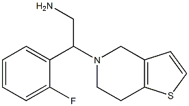 2-(2-fluorophenyl)-2-{4H,5H,6H,7H-thieno[3,2-c]pyridin-5-yl}ethan-1-amine Struktur