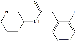 2-(2-fluorophenyl)-N-(piperidin-3-yl)acetamide,,结构式
