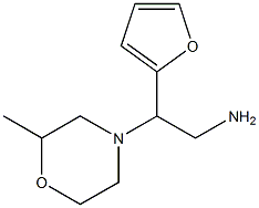 2-(2-furyl)-2-(2-methylmorpholin-4-yl)ethanamine 化学構造式