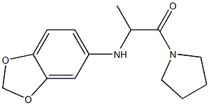 2-(2H-1,3-benzodioxol-5-ylamino)-1-(pyrrolidin-1-yl)propan-1-one|