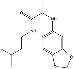 2-(2H-1,3-benzodioxol-5-ylamino)-N-(3-methylbutyl)propanamide