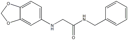 2-(2H-1,3-benzodioxol-5-ylamino)-N-benzylacetamide Structure
