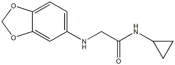 2-(2H-1,3-benzodioxol-5-ylamino)-N-cyclopropylacetamide|