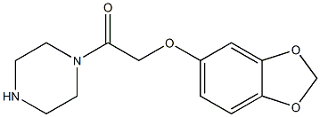 2-(2H-1,3-benzodioxol-5-yloxy)-1-(piperazin-1-yl)ethan-1-one Structure