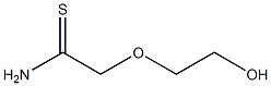 2-(2-hydroxyethoxy)ethanethioamide 化学構造式