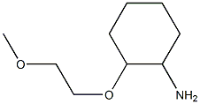 2-(2-methoxyethoxy)cyclohexan-1-amine 结构式