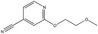 2-(2-methoxyethoxy)isonicotinonitrile 结构式