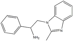 2-(2-methyl-1H-1,3-benzodiazol-1-yl)-1-phenylethan-1-amine Structure