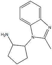 2-(2-methyl-1H-1,3-benzodiazol-1-yl)cyclopentan-1-amine Structure