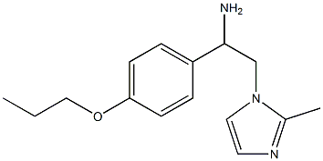 2-(2-methyl-1H-imidazol-1-yl)-1-(4-propoxyphenyl)ethanamine Struktur