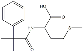 2-(2-methyl-2-phenylpropanamido)-4-(methylsulfanyl)butanoic acid Structure
