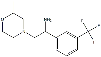 2-(2-methylmorpholin-4-yl)-1-[3-(trifluoromethyl)phenyl]ethanamine 化学構造式