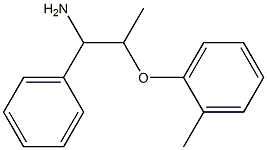 2-(2-methylphenoxy)-1-phenylpropan-1-amine 结构式