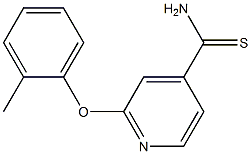 2-(2-methylphenoxy)pyridine-4-carbothioamide Structure