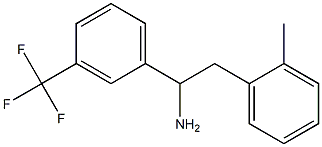 2-(2-methylphenyl)-1-[3-(trifluoromethyl)phenyl]ethan-1-amine,,结构式