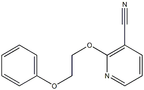 2-(2-phenoxyethoxy)nicotinonitrile,,结构式