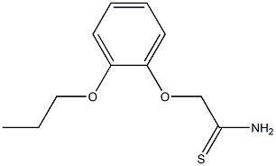 2-(2-propoxyphenoxy)ethanethioamide 结构式