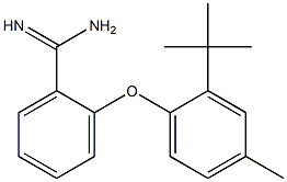 2-(2-tert-butyl-4-methylphenoxy)benzene-1-carboximidamide,,结构式