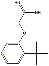 2-(2-tert-butylphenoxy)ethanimidamide 化学構造式