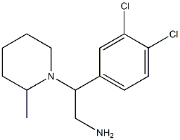2-(3,4-dichlorophenyl)-2-(2-methylpiperidin-1-yl)ethan-1-amine Structure