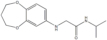  2-(3,4-dihydro-2H-1,5-benzodioxepin-7-ylamino)-N-(propan-2-yl)acetamide