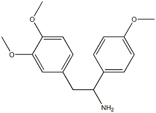 2-(3,4-dimethoxyphenyl)-1-(4-methoxyphenyl)ethanamine Struktur