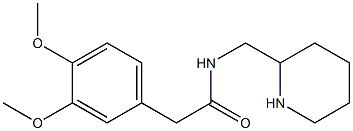 2-(3,4-dimethoxyphenyl)-N-(piperidin-2-ylmethyl)acetamide