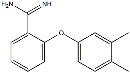 2-(3,4-dimethylphenoxy)benzene-1-carboximidamide,,结构式