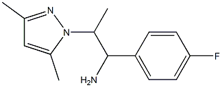 2-(3,5-dimethyl-1H-pyrazol-1-yl)-1-(4-fluorophenyl)propan-1-amine