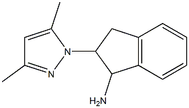2-(3,5-dimethyl-1H-pyrazol-1-yl)-2,3-dihydro-1H-inden-1-ylamine,,结构式