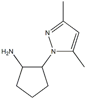 2-(3,5-dimethyl-1H-pyrazol-1-yl)cyclopentanamine 结构式