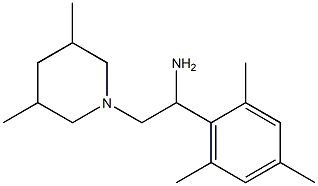 2-(3,5-dimethylpiperidin-1-yl)-1-(2,4,6-trimethylphenyl)ethan-1-amine|