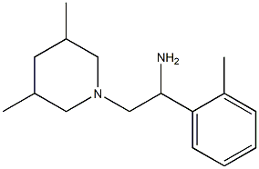 2-(3,5-dimethylpiperidin-1-yl)-1-(2-methylphenyl)ethanamine,,结构式