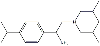  2-(3,5-dimethylpiperidin-1-yl)-1-[4-(propan-2-yl)phenyl]ethan-1-amine