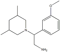 2-(3,5-dimethylpiperidin-1-yl)-2-(3-methoxyphenyl)ethanamine|