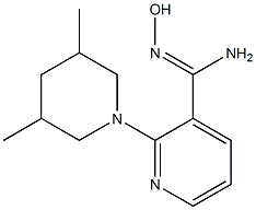2-(3,5-dimethylpiperidin-1-yl)-N'-hydroxypyridine-3-carboximidamide