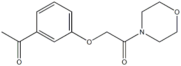 2-(3-acetylphenoxy)-1-(morpholin-4-yl)ethan-1-one 化学構造式