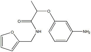 2-(3-aminophenoxy)-N-(furan-2-ylmethyl)propanamide Structure