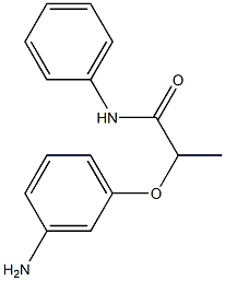 2-(3-aminophenoxy)-N-phenylpropanamide 化学構造式