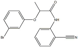 2-(3-bromophenoxy)-N-(2-cyanophenyl)propanamide Structure