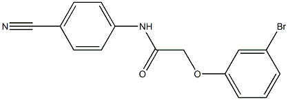 2-(3-bromophenoxy)-N-(4-cyanophenyl)acetamide Structure