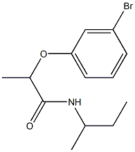 2-(3-bromophenoxy)-N-(butan-2-yl)propanamide Structure