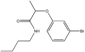 2-(3-bromophenoxy)-N-butylpropanamide Structure