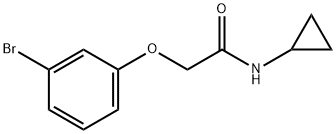 2-(3-bromophenoxy)-N-cyclopropylacetamide Structure