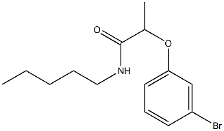 2-(3-bromophenoxy)-N-pentylpropanamide Structure