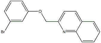 2-(3-bromophenoxymethyl)quinoline,,结构式