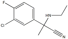  2-(3-chloro-4-fluorophenyl)-2-(ethylamino)propanenitrile