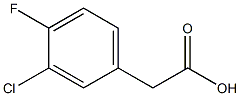 2-(3-chloro-4-fluorophenyl)acetic acid 结构式