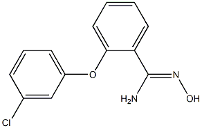 2-(3-chlorophenoxy)-N'-hydroxybenzene-1-carboximidamide